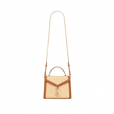 YSL CASSANDRA MONOGRAM MINI RAFFIA BAG 602716 (20*16*7.5cm)